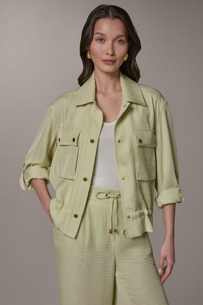 LONG SLEEVE TIE WAIST SHIRT