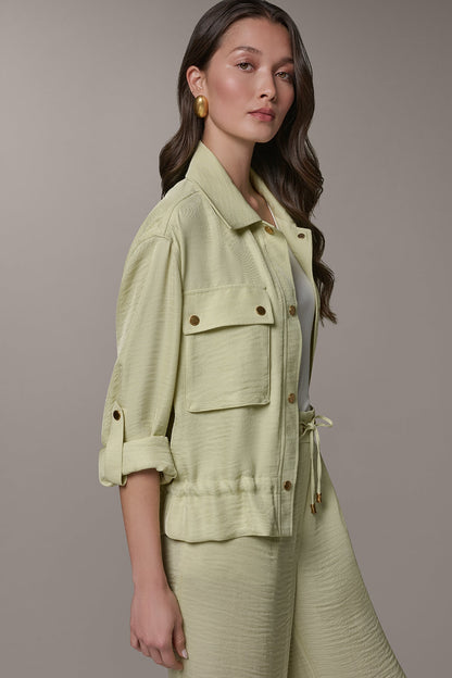 LONG SLEEVE TIE WAIST SHIRT
