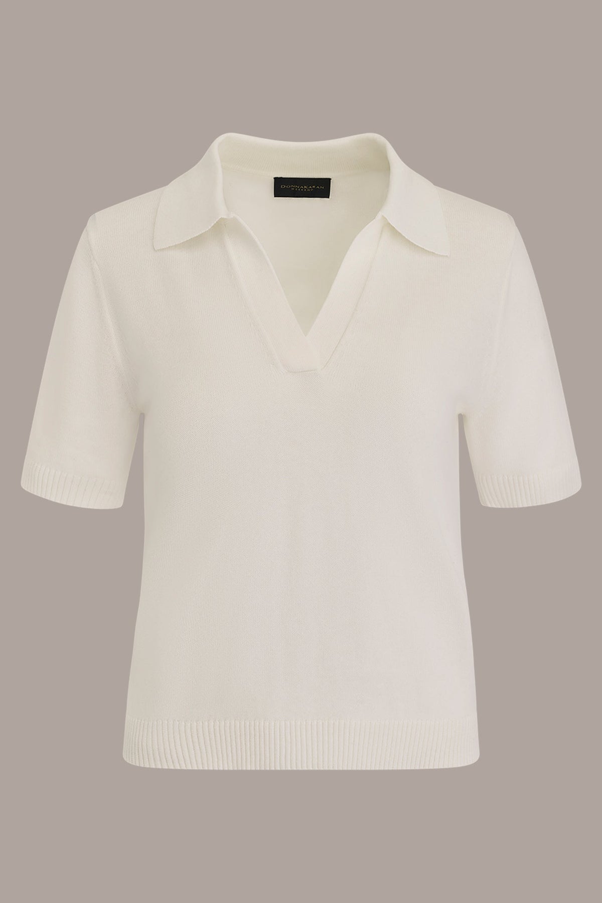 COTTON AND CASHMERE POLO SWEATER