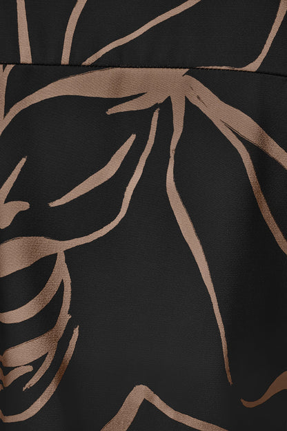 SLEEVELESS WRAP EFFECT PRINT BLOUSE